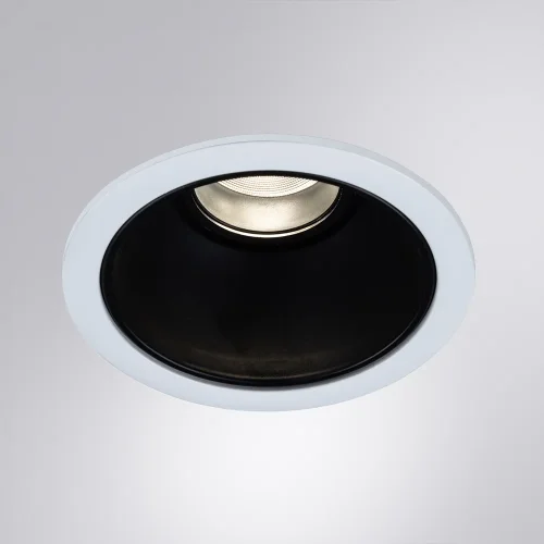 Светильник точечный LED Scroll A3312PL-1WH Arte Lamp белый чёрный 1 лампа, основание белое в стиле современный круглый фото 2