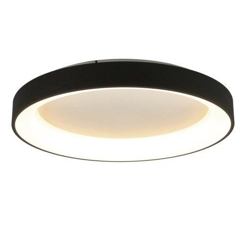 Люстра потолочная LED с пультом Niseko 8580 Mantra чёрная на 1 лампа, основание чёрное в стиле хай-тек современный с пультом фото 2