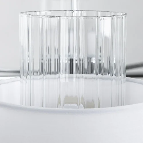 Люстра подвесная Fantasia A4076LM-8CC Arte Lamp белая на 8 ламп, основание хром в стиле современный  фото 5