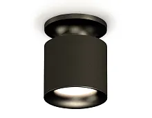 Светильник накладной XS7402061 Ambrella light чёрный 1 лампа, основание чёрное в стиле модерн хай-тек круглый