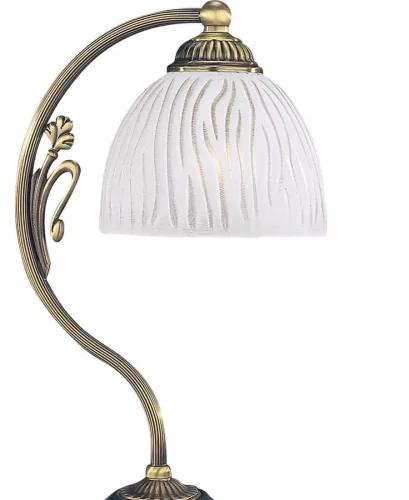 Настольная лампа P 5600 P Reccagni Angelo белая 1 лампа, основание античное бронза латунь металл в стиле классический  фото 2