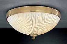 Люстра потолочная  PL 5750/3 Reccagni Angelo янтарная на 3 лампы, основание золотое в стиле классический 