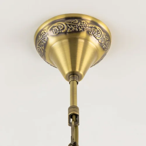 Люстра подвесная Каир CL419163 Citilux янтарная на 7 ламп, основание бронзовое в стиле восточный  фото 9