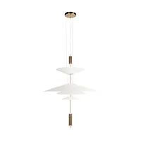 Светильник подвесной Skylar 10244/C Brass LOFT IT белый 3 лампы, основание латунь в стиле современный 