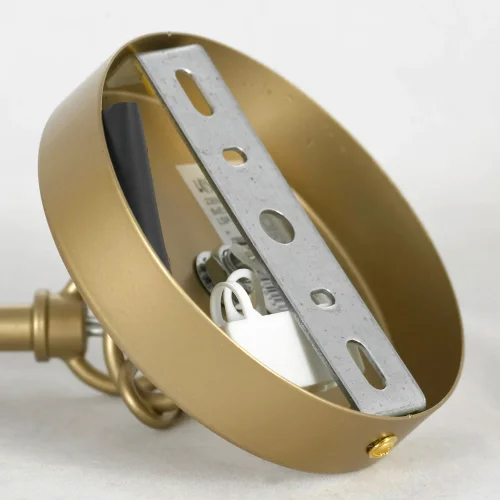 Люстра подвесная Clovis LSP-8738 Lussole без плафона на 6 ламп, основание матовое золото в стиле современный  фото 7