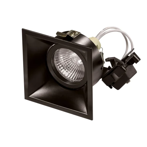 Светильник точечный DOMINO QUADRO 214507 Lightstar чёрный 1 лампа, основание чёрное в стиле хай-тек 