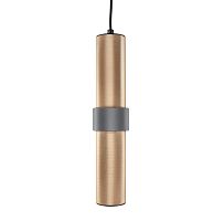 Светильник подвесной Beasia APL.614.16.01 Aployt матовый золото 1 лампа, основание чёрное в стиле современный трубочки