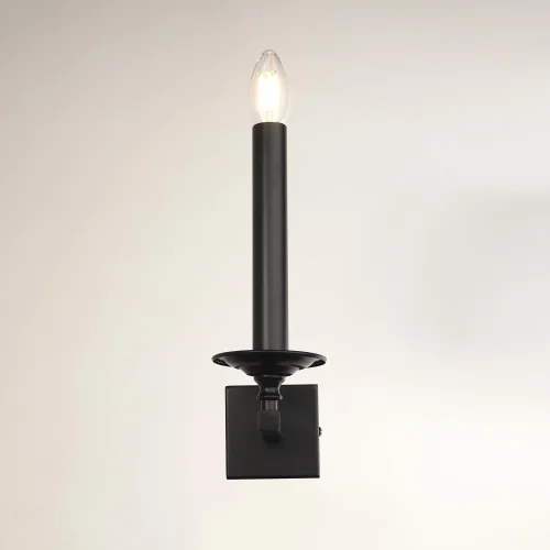 Бра Маркиз CL471315 Citilux без плафона на 1 лампа, основание чёрное венге в стиле замковый кантри лофт  фото 2