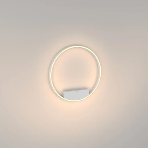 Светильник потолочный LED Rim MOD058CL-L35W3K Maytoni белый 1 лампа, основание белое в стиле современный хай-тек минимализм кольца фото 2