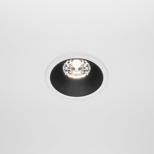 Светильник точечный Alfa LED DL043-01-15W4K-RD-WB Maytoni белый чёрный 1 лампа, основание чёрное белое в стиле современный  фото 5