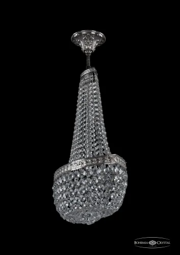 Люстра потолочная хрустальная 19283/H2/45IV Ni Bohemia Ivele Crystal прозрачная на 6 ламп, основание никель в стиле классический sp фото 2