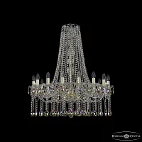 Люстра подвесная 1413/16/300/h-93 G K801 Bohemia Ivele Crystal без плафона на 16 ламп, основание золотое в стиле классический sp
