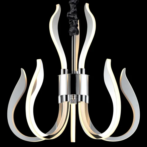 Люстра подвесная LED  VERSAILLES 5563 Mantra хром на 1 лампа, основание хром чёрное в стиле современный хай-тек минимализм  фото 5