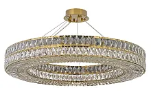 Люстра подвесная Sora E 1.5.100.100 G Arti Lampadari прозрачная на 12 ламп, основание золотое в стиле классика модерн 