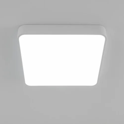 Светильник потолочный LED RGB с пультом Купер CL724K70G0 Citilux белый 1 лампа, основание белое в стиле современный хай-тек минимализм с пультом квадраты фото 3