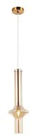 Светильник подвесной Glaso 2151/53/01P Stilfort янтарный 1 лампа, основание бронзовое в стиле современный трубочки
