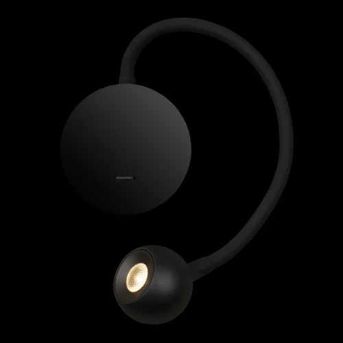 Бра с выключателем LED Point 10254 Black LOFT IT чёрный на 1 лампа, основание чёрное в стиле хай-тек для чтения гибкая ножка фото 6