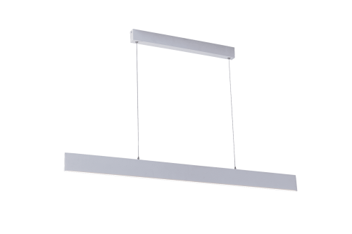 Люстра подвесная AERO 206.30 bianco LED Lucia Tucci белая на 1 лампа, основание белое в стиле современный линейный