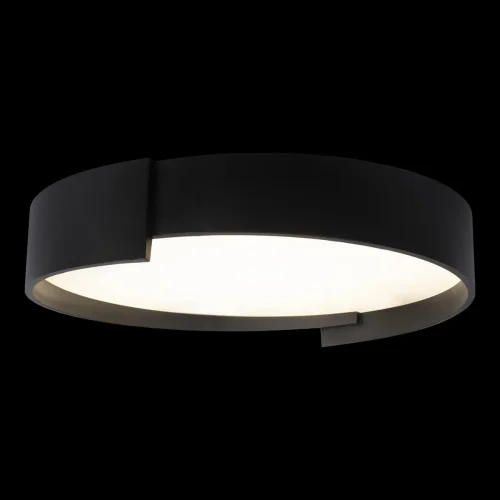 Светильник потолочный LED Coin 10200 Black LOFT IT белый чёрный 1 лампа, основание чёрное в стиле современный  фото 2