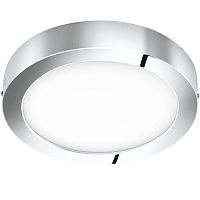 Светильник потолочный LED FUEVA 1 96058 Eglo хром серый 1 лампа, основание хром серое в стиле современный минимализм 