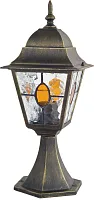 Парковый светильник Zagreb 1805-1T Favourite уличный IP44 чёрный 1 лампа, плафон прозрачный в стиле классический E27