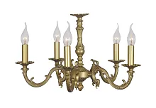 Люстра подвесная Dolce E 1.1.5 AG Dio D'Arte без плафона на 5 ламп, основание античное бронза в стиле классический 