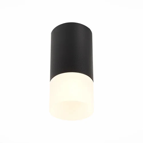 Светильник накладной St100 ST100.412.01 ST-Luce чёрный 1 лампа, основание чёрное в стиле хай-тек современный круглый