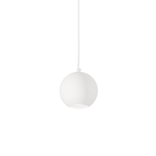 Светильник подвесной MR JACK SP1 SMALL BIANCO Ideal Lux белый 1 лампа, основание белое в стиле современный шар