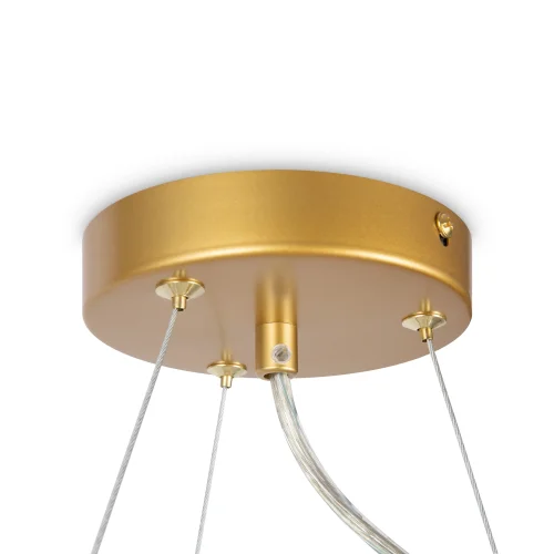 Люстра подвесная Dallas MOD545PL-11G Maytoni белая на 11 ламп, основание золотое в стиле современный шар фото 5