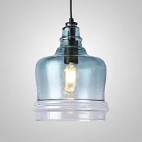 Светильник подвесной Adria 101277-26 ImperiumLoft прозрачный 1 лампа, основание чёрное в стиле современный 
