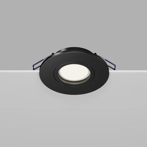 Светильник точечный Wink DL061-GU10-B Maytoni чёрный 1 лампа, основание чёрное в стиле современный круглый фото 4