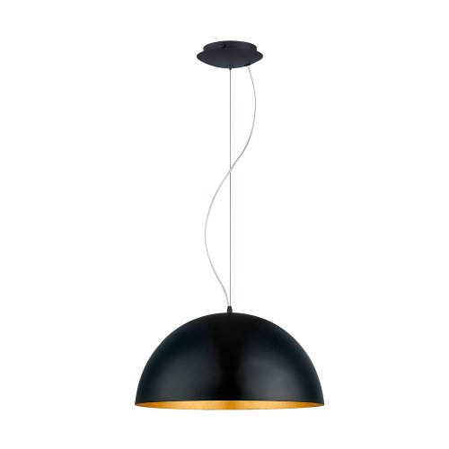 Светильник подвесной GAETANO 1 94936 Eglo чёрный золотой 1 лампа, основание чёрное в стиле современный 