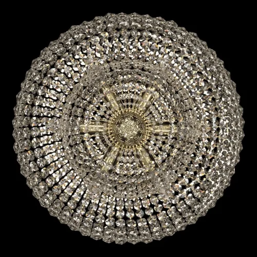 Люстра потолочная хрустальная 19101/H1/60IV G Bohemia Ivele Crystal прозрачная на 15 ламп, основание золотое в стиле классический sp фото 2
