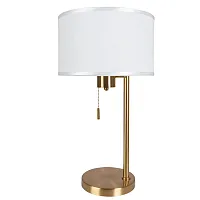 Настольная лампа Proxima A4031LT-1PB Arte Lamp белая 1 лампа, основание медь металл в стиле современный 