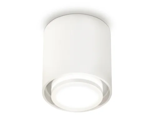 Светильник накладной Techno spot XS7722016 Ambrella light белый 1 лампа, основание белое в стиле современный хай-тек круглый