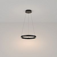 Светильник подвесной LED Rim MOD058PL-L22B3K Maytoni чёрный 1 лампа, основание чёрное в стиле хай-тек современный кольца