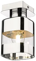 Светильник потолочный 241-107-01 Velante хром прозрачный 1 лампа, основание хром в стиле современный 