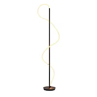 Торшер LED Klimt A2850PN-35BK Arte Lamp  белый 1 лампа, основание чёрное в стиле хай-тек
