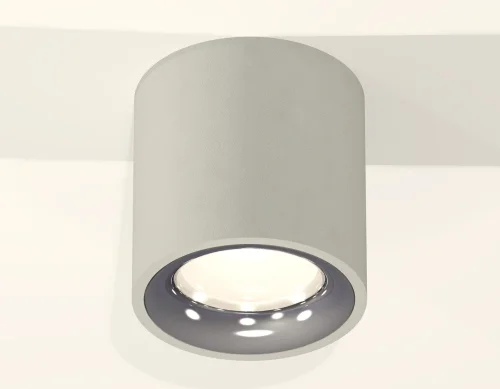 Светильник накладной Techno spot XS7533022 Ambrella light серый 1 лампа, основание серое в стиле хай-тек современный круглый фото 2