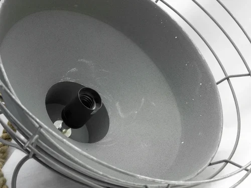 Светильник подвесной лофт LSP-9878 Lussole серый 1 лампа, основание серое в стиле лофт  фото 3