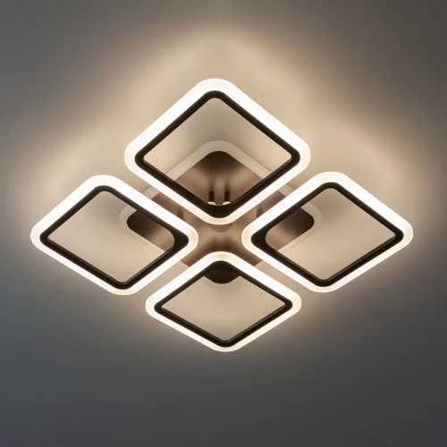Люстра потолочная LED Марсель Смарт CL232A145E Citilux белая на 1 лампа, основание коричневое в стиле современный  фото 3