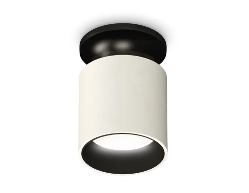 Светильник накладной Techno spot XS6301122 Ambrella light белый 1 лампа, основание чёрное в стиле современный круглый