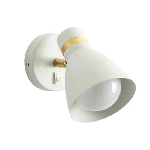 Бра с выключателем Fafnir A5047AP-1WH Arte Lamp белый на 1 лампа, основание белое в стиле современный 