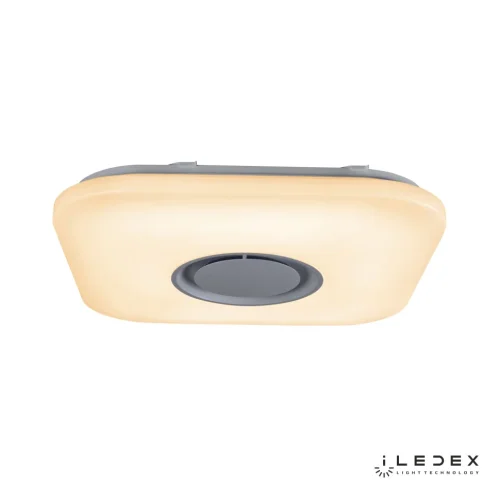 Светильник потолочный LED Music Music-48W-Square iLedex белый 1 лампа, основание белое в стиле современный хай-тек квадраты
