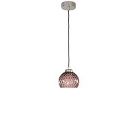 Светильник подвесной L 10006/1 Reccagni Angelo фиолетовый 1 лампа, основание никель в стиле современный классический выдувное