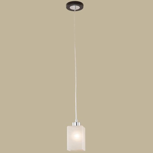 Светильник Оскар подвесной CL127111 Citilux белый 1 лампа, основание коричневое хром серое в стиле современный  фото 3