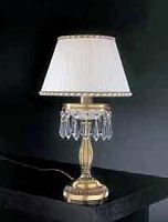 Настольная лампа P 4661 P Reccagni Angelo белая 1 лампа, основание античное бронза хрусталь металл в стиле классический 