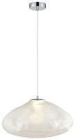 Светильник подвесной LED Isola WE219.03.123 Wertmark белый 1 лампа, основание хром в стиле современный выдувное