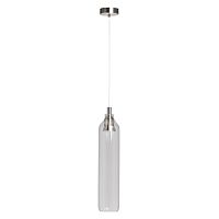 Светильник подвесной Кьянти 720011901 DeMarkt прозрачный 1 лампа, основание никель в стиле современный 