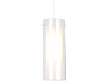 Светильник подвесной TR3672 Ambrella light белый 1 лампа, основание хром в стиле классический современный 